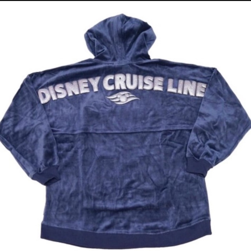 NWT Disney Cruise Line Velour Hoodie Spirit Jersey